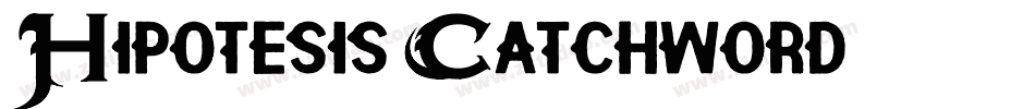 Hipotesis Catchword-字体转换